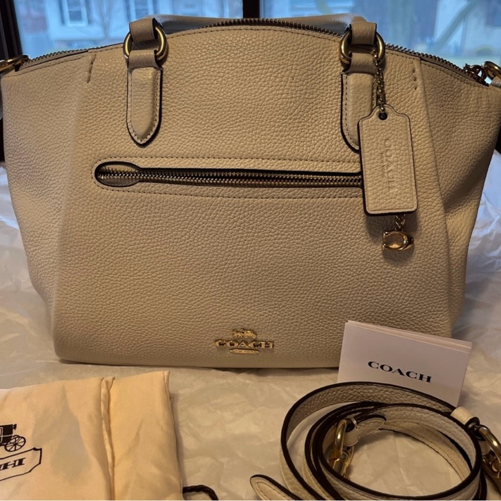 SOLD Coach satchel 10" bottom x 12" top x 9" height
